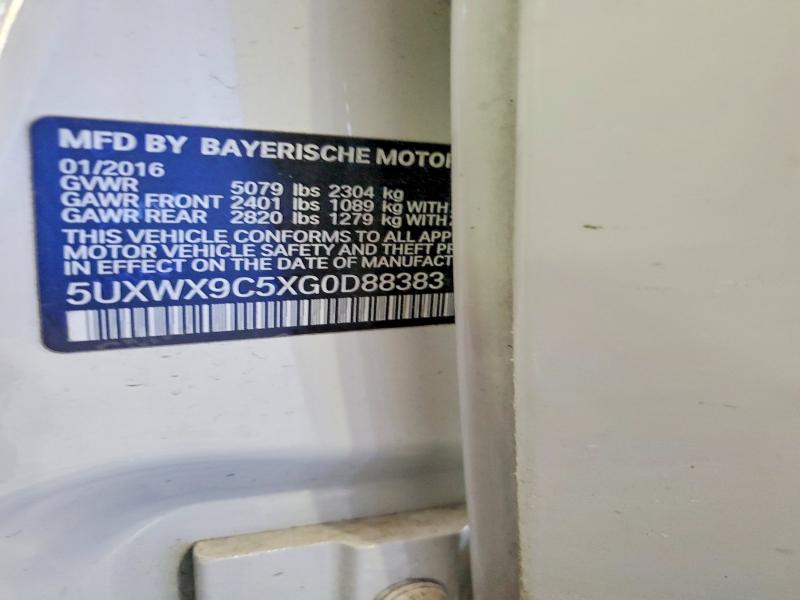 Продажа на аукционе авто 2016 Bmw X3, vin: 5UXWX9C5XG0D88383, номер лота: 75970585