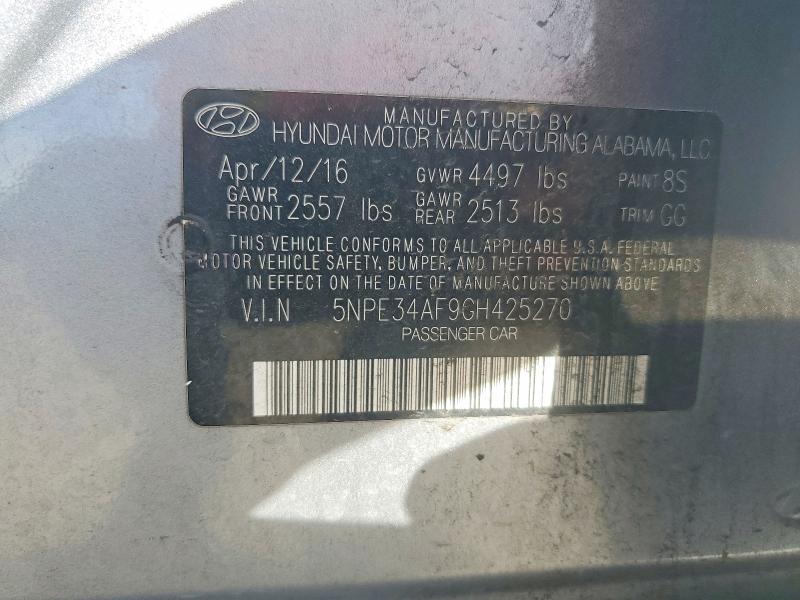 Продаж на аукціоні авто 2016 Hyundai Sonata, vin: 5NPE34AF9GH425270, номер лоту: 76777655