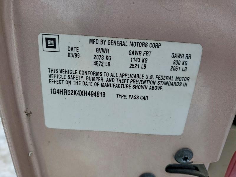 Продажа на аукционе авто 1999 Buick Lesabre, vin: 1G4HR52K4XH494813, номер лота: 75890185