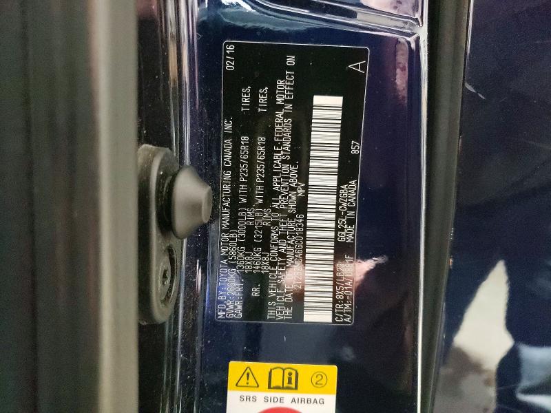 78806335 :رقم المزاد ، 2T2BZMCA6GC018346 vin ، 2016 Lexus Rx 350 مزاد بيع