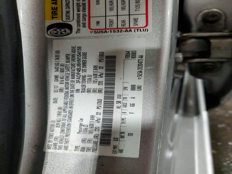 Продажа на аукционе авто 2017 Ford Fiesta, vin: 3FADP4BJ8HM154156, номер лота: 76404615