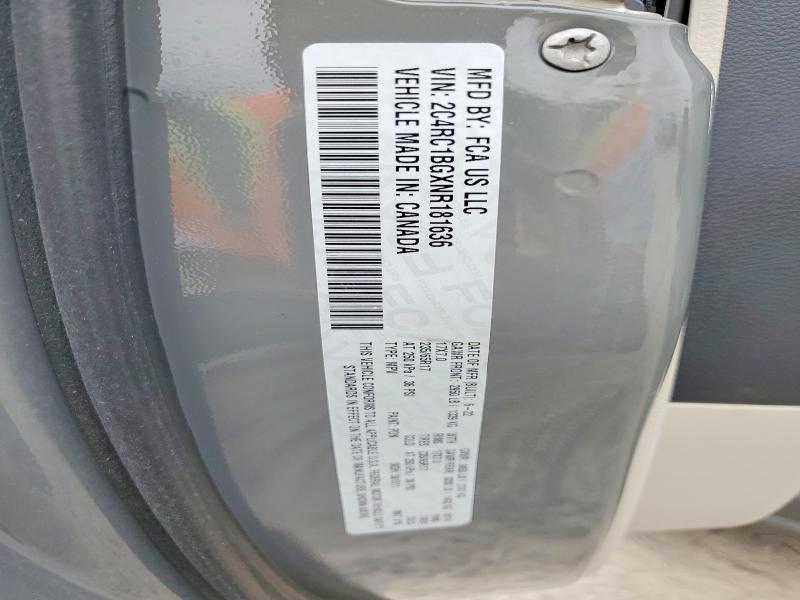 76054145 :رقم المزاد ، 2C4RC1BGXNR181636 vin ، 2022 Chrysler Pacifica مزاد بيع