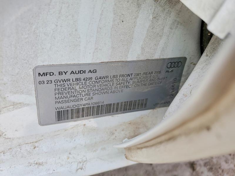 Aukcja sprzedaży 2023 Audi A3, vin: WAUAUDGY4PA108814, numer aukcji: 77223255