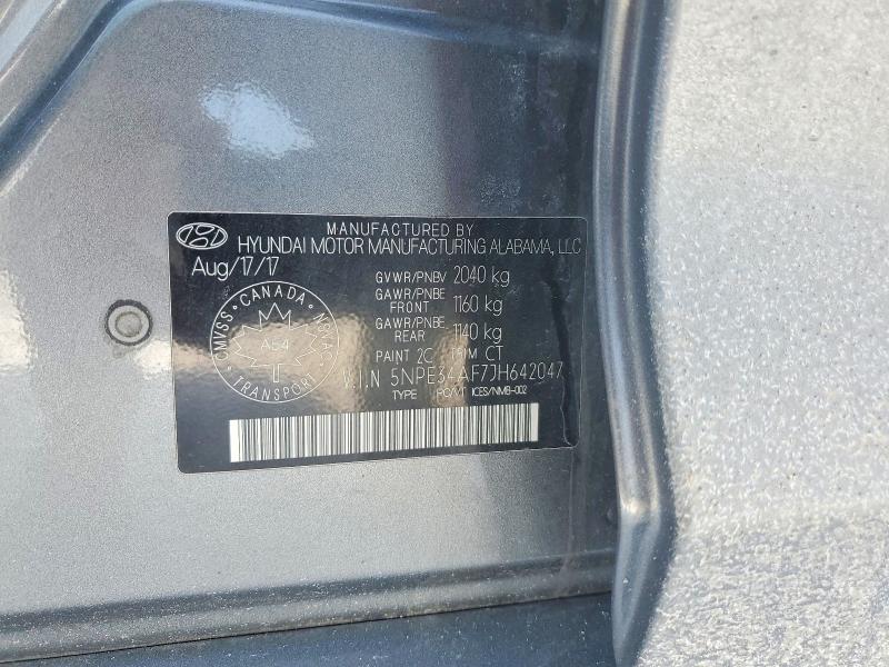 Aukcja sprzedaży 2018 Hyundai Sonata, vin: 5NPE34AF7JH642047, numer aukcji: 78596855