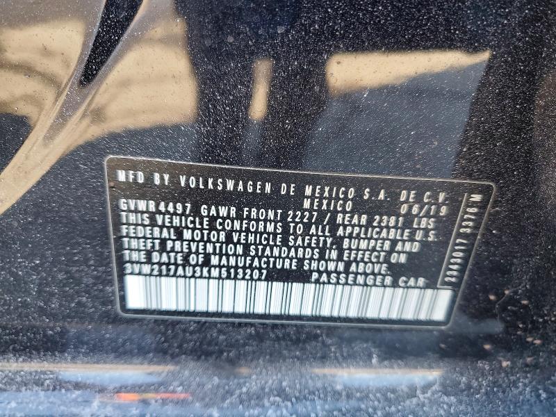 Aukcja sprzedaży 2019 Volkswagen Golf Sportwagen, vin: 3VW217AU3KM513207, numer aukcji: 76316755