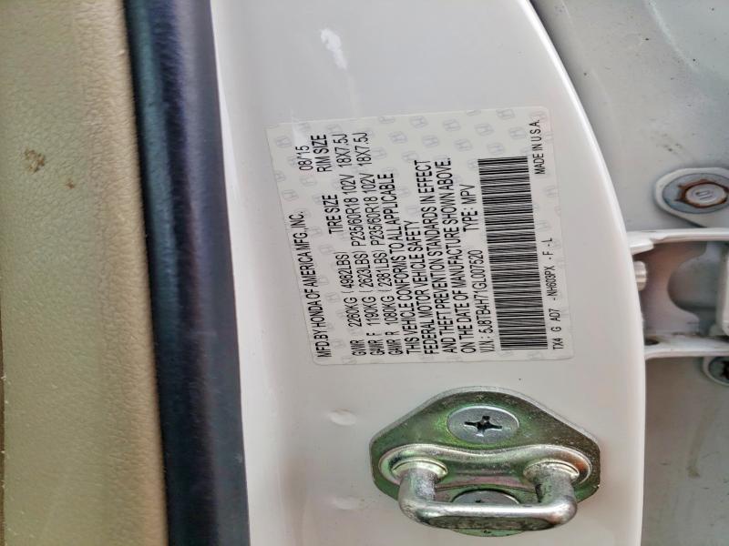 77596175 :رقم المزاد ، 5J8TB4H71GL007520 vin ، 2016 Acura Rdx مزاد بيع