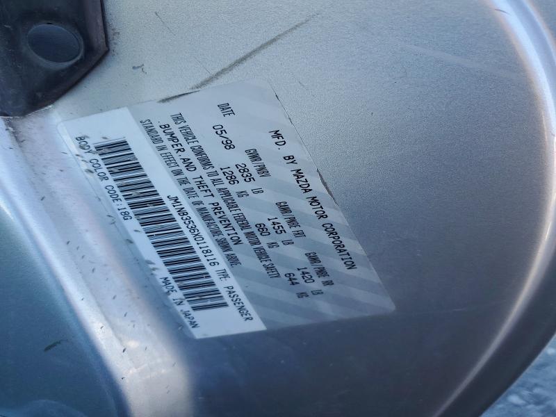 75365325 :رقم المزاد ، JM1NB3536X0118116 vin ، 1999 Mazda Mx-5 Miata مزاد بيع