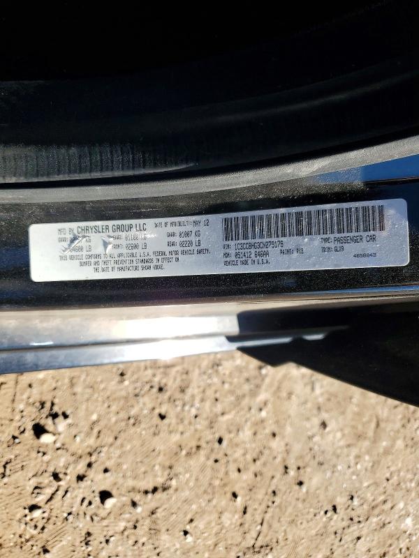 Aukcja sprzedaży 2012 Chrysler 200, vin: 1C3CCBHG3CN279179, numer aukcji: 79154435