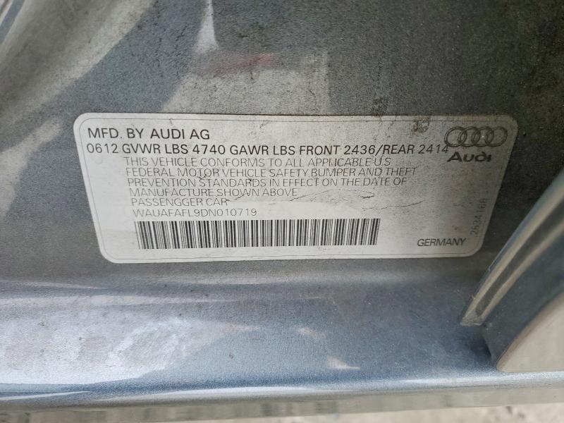 76323625 :رقم المزاد ، WAUAFAFL9DN010719 vin ، 2013 Audi A4 مزاد بيع
