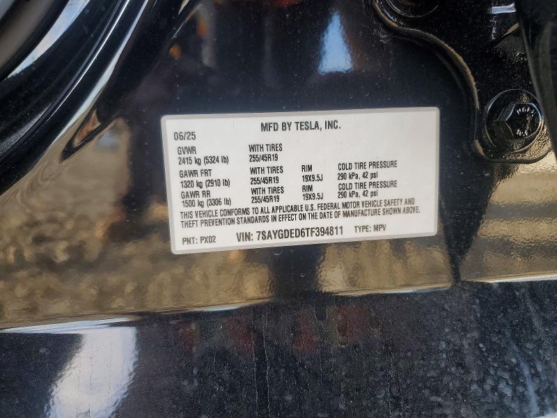 Aukcja sprzedaży 2026 Tesla Model Y, vin: 7SAYGDED6TF394811, numer aukcji: 76977545