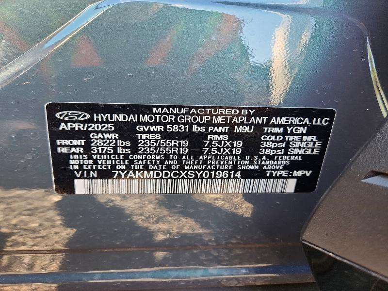 76457165 :رقم المزاد ، 7YAKMDDCXSY019614 vin ، 2025 Hyundai Ioniq 5 مزاد بيع