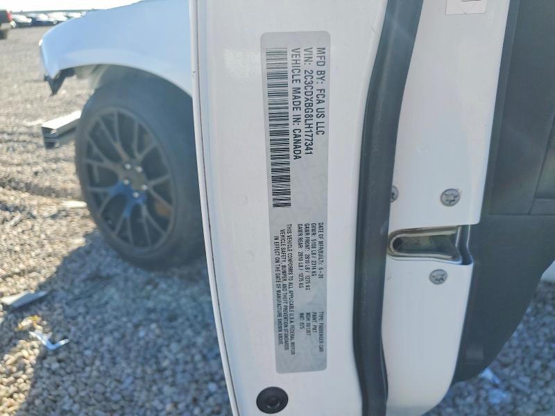 Продаж на аукціоні авто 2020 Dodge Charger, vin: 2C3CDXBG8LH177341, номер лоту: 77918535