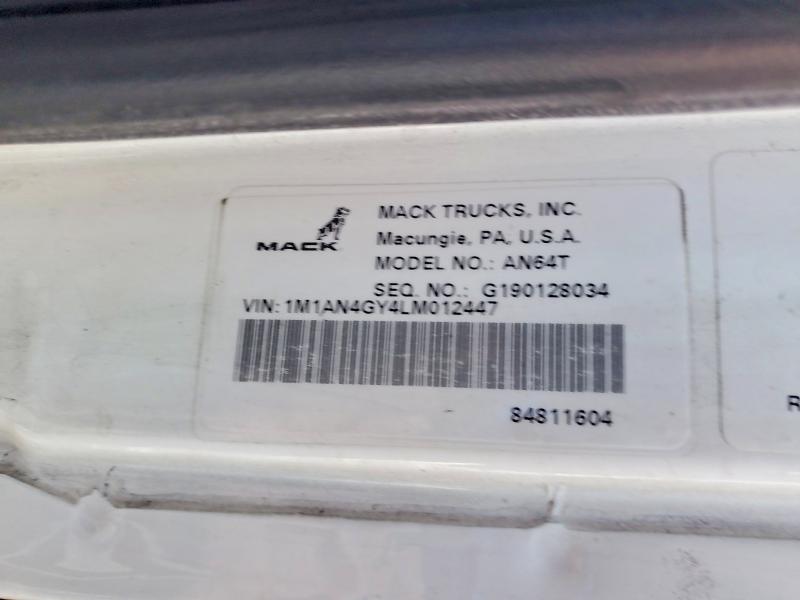 Продаж на аукціоні авто 2020 Mack Anthem, vin: 1M1AN4GY4LM012447, номер лоту: 78024395