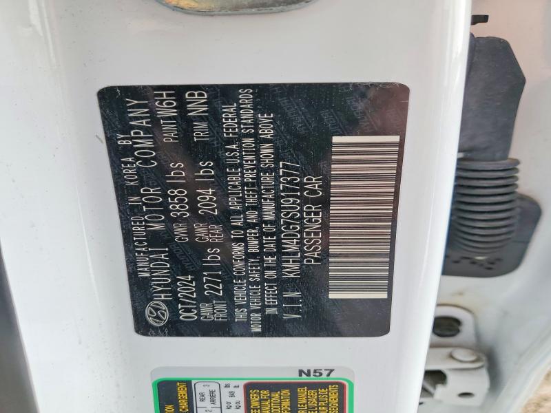 2025 Hyundai Elantra მანქანა იყიდება აუქციონზე, vin: KMHLM4DG7SU917377, აუქციონის ნომერი: 77359245