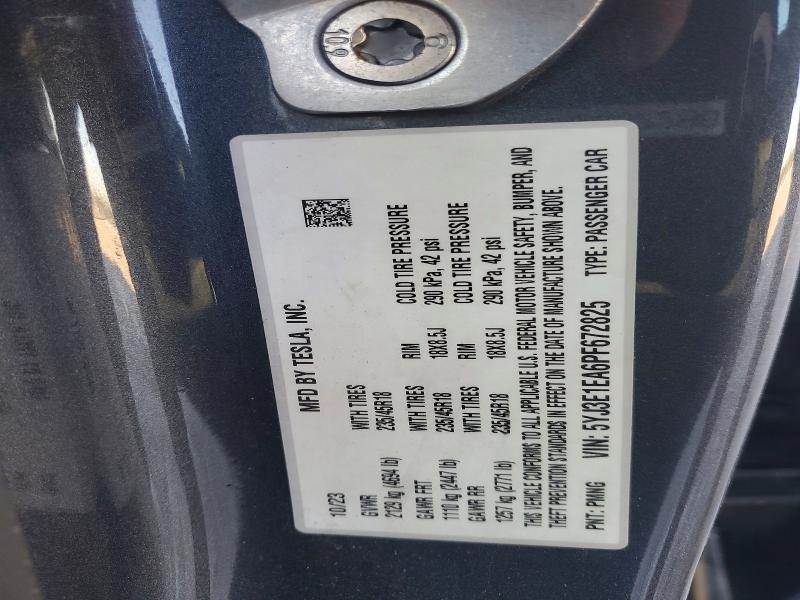 Продаж на аукціоні авто 2023 Tesla Model 3, vin: 5YJ3E1EA6PF672825, номер лоту: 76336005