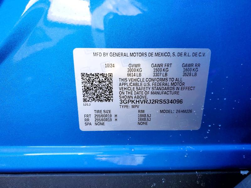Aukcja sprzedaży 2024 Honda Prologue, vin: 3GPKHVRJ2RS534096, numer aukcji: 75860015