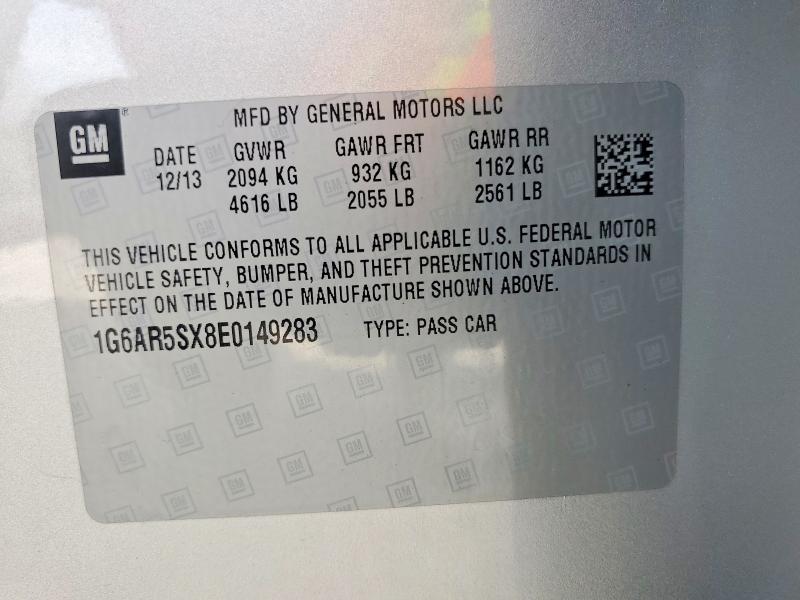 Продажа на аукционе авто 2014 Cadillac Cts, vin: 1G6AR5SX8E0149283, номер лота: 79228165