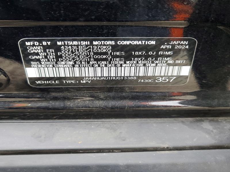 Продаж на аукціоні авто 2024 Mitsubishi Outlander Sport, vin: JA4ARUAU1RU013388, номер лоту: 77965485