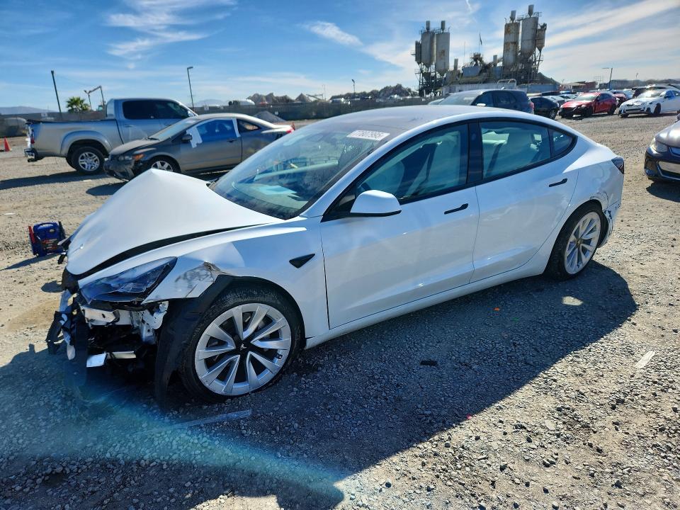 Aukcja sprzedaży 2022 Tesla Model 3, vin: 5YJ3E1EBXNF324385, numer aukcji: 77807995