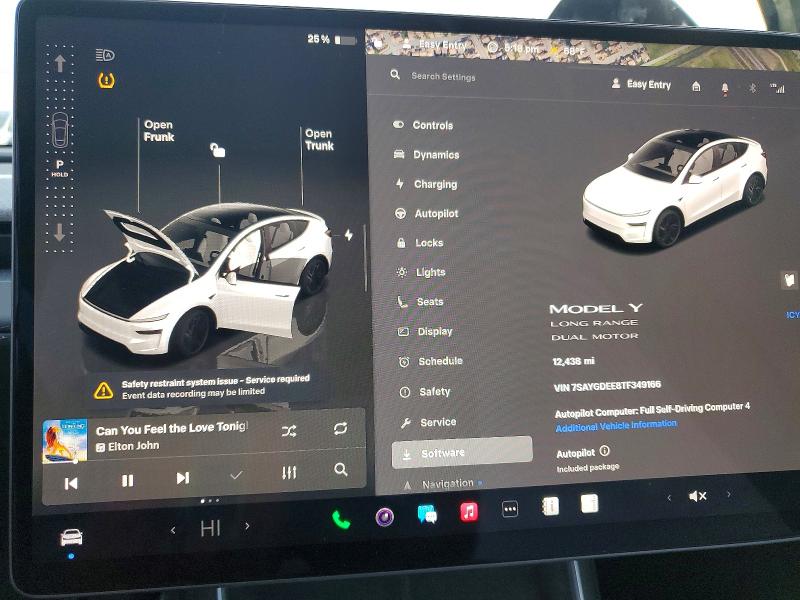 78102845 :رقم المزاد ، 7SAYGDEE8TF349166 vin ، 2026 Tesla Model Y مزاد بيع