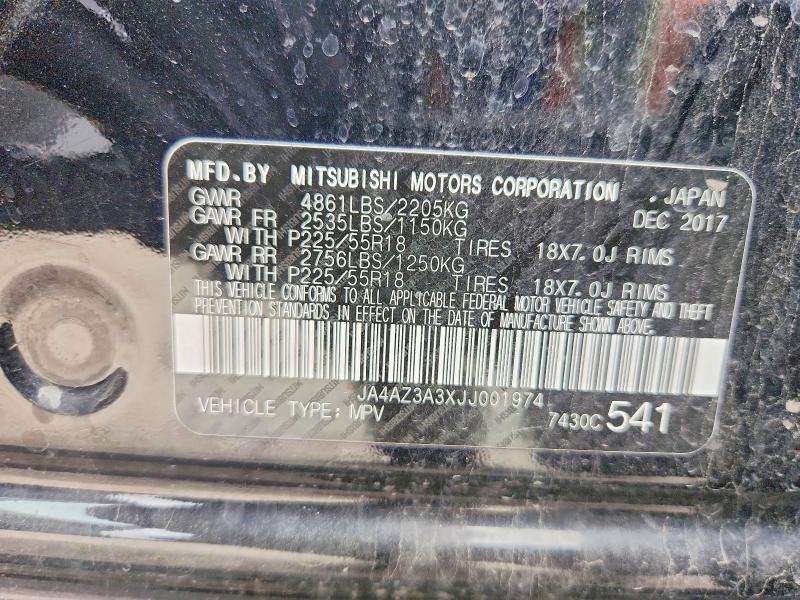Aukcja sprzedaży 2018 Mitsubishi Outlander, vin: JA4AZ3A3XJJ001974, numer aukcji: 78545405