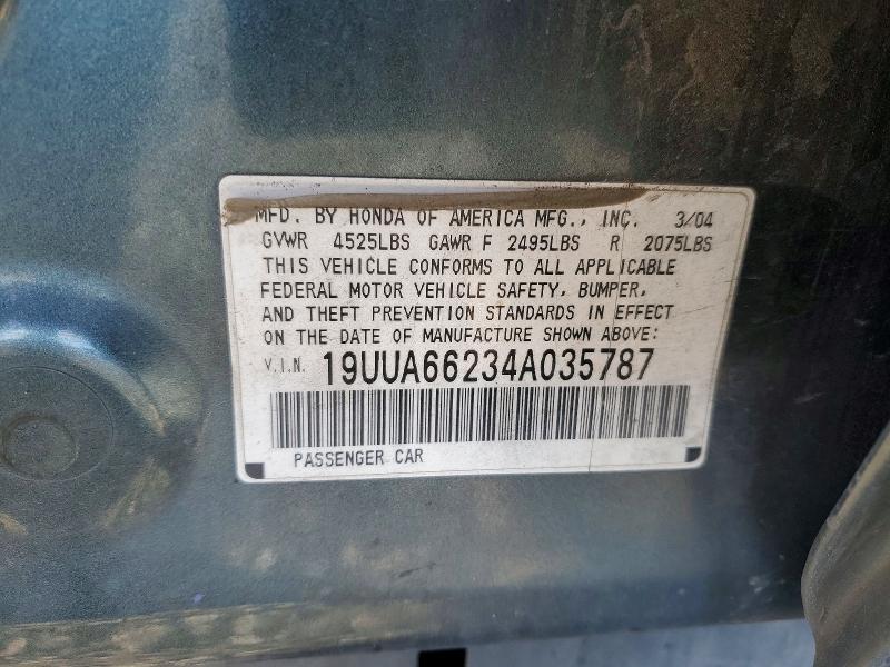 Aukcja sprzedaży 2004 Acura Tl, vin: 19UUA66234A035787, numer aukcji: 77555485