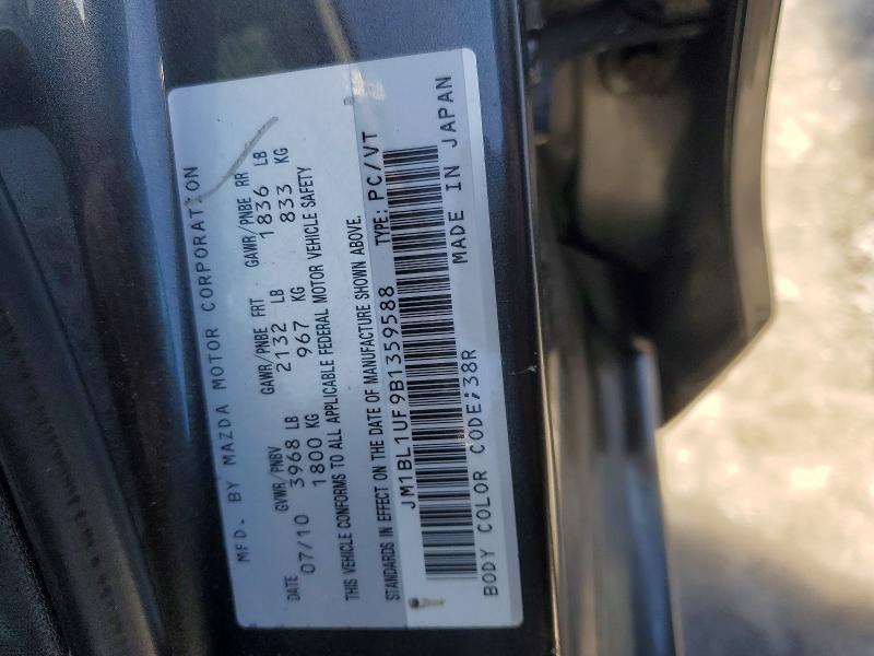 Продажа на аукционе авто 2011 Mazda Mazda3 Gs 4dr, vin: JM1BL1UF9B1359588, номер лота: 78978805