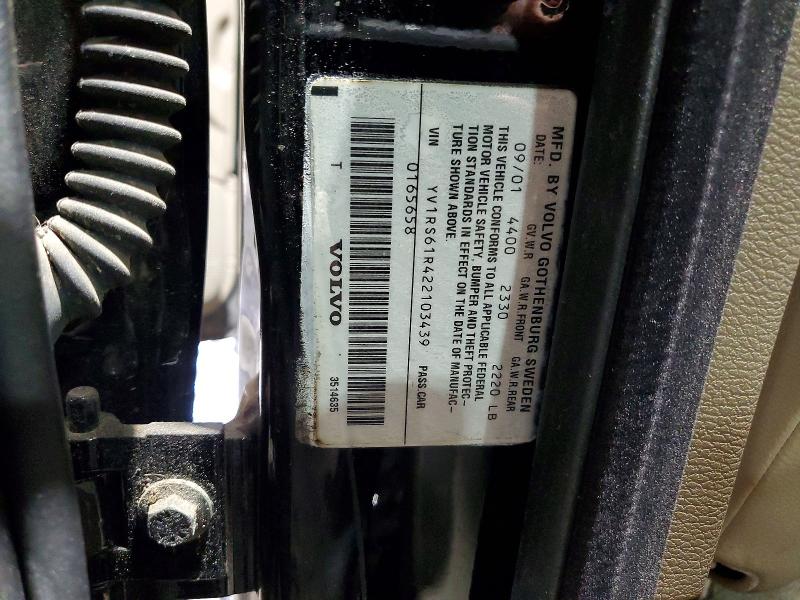 Aukcja sprzedaży 2002 Volv S60, vin: YV1RS61R422103439, numer aukcji: 76066815