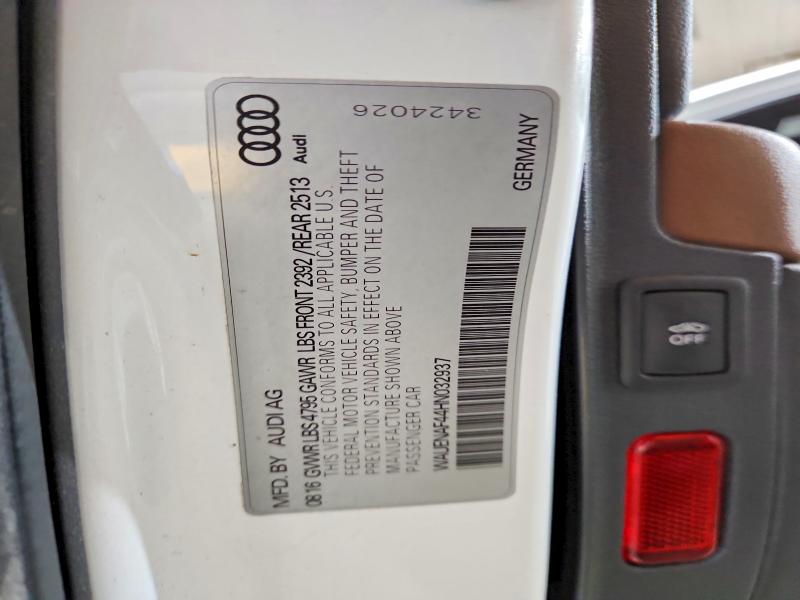 Aukcja sprzedaży 2017 Audi A4, vin: WAUENAF44HN032937, numer aukcji: 77236295