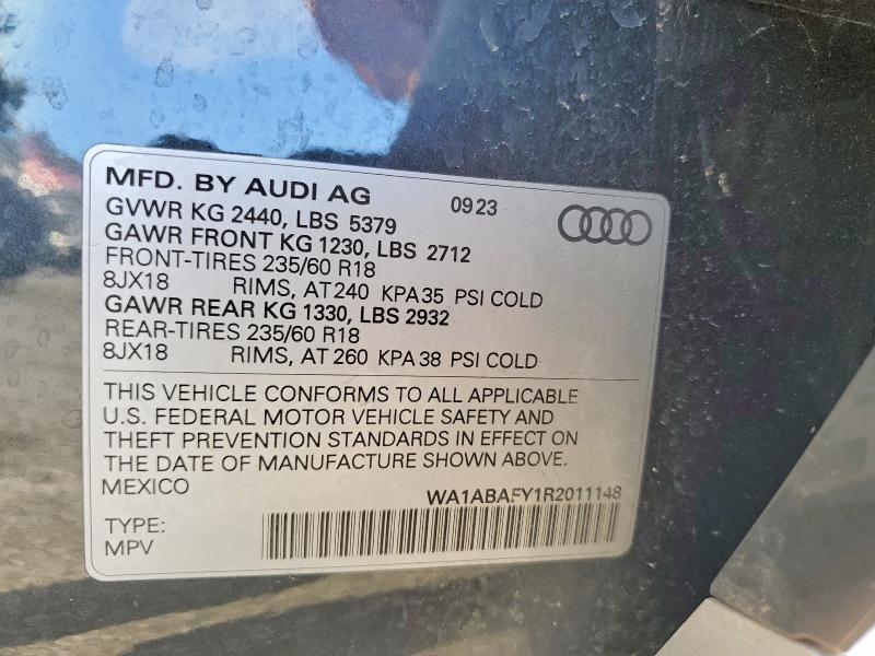 Продаж на аукціоні авто 2024 Audi Q5, vin: WA1ABAFY1R2011148, номер лоту: 78900505