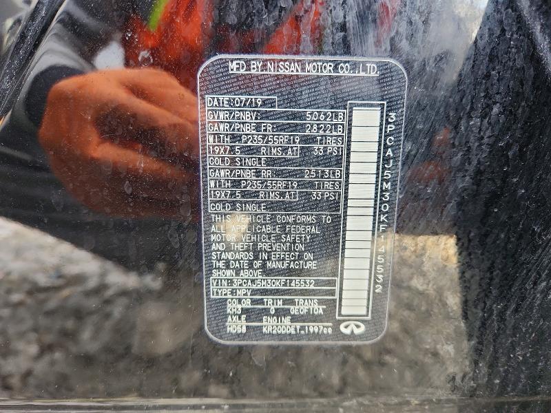 Продажа на аукционе авто 2019 Infiniti Qx50, vin: 3PCAJ5M30KF145532, номер лота: 77784135