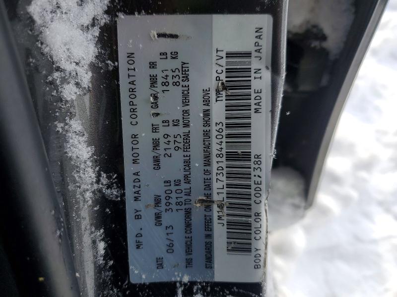 75648765 :رقم المزاد ، JM1BL1L73D1844063 vin ، 2013 Mazda 3 مزاد بيع