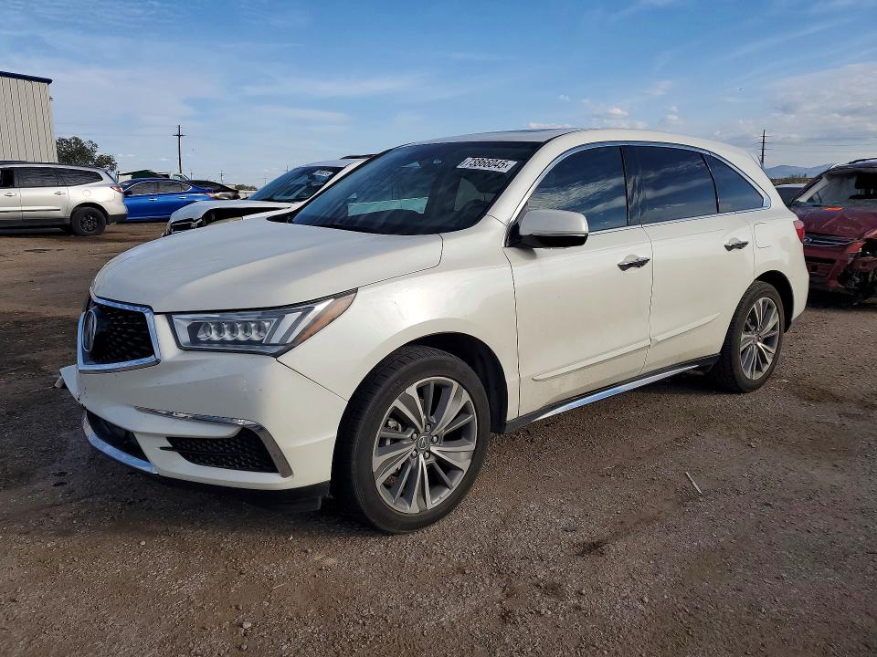 2017 Acura Mdx Techno მანქანა იყიდება აუქციონზე, vin: 5FRYD3H54HB008719, აუქციონის ნომერი: 73866045