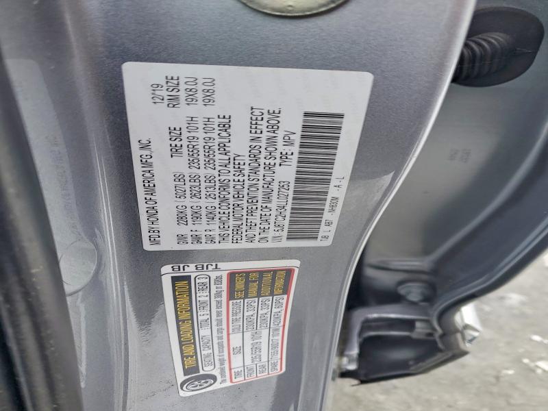 2020 Acura Rdx მანქანა იყიდება აუქციონზე, vin: 5J8TC2H34LL027253, აუქციონის ნომერი: 75488725