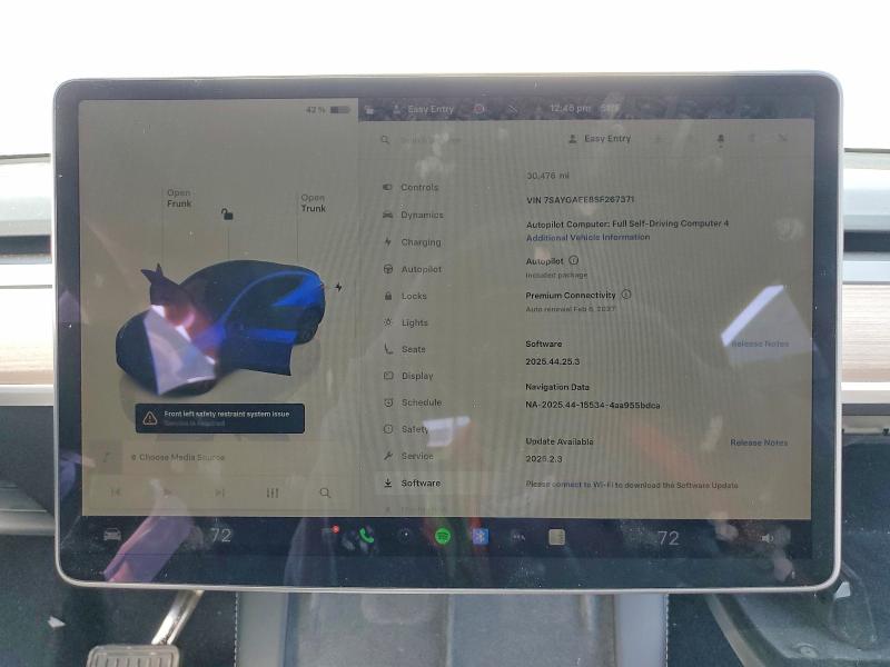 Aukcja sprzedaży 2025 Tesla Model Y, vin: 7SAYGAEE8SF267371, numer aukcji: 74876315