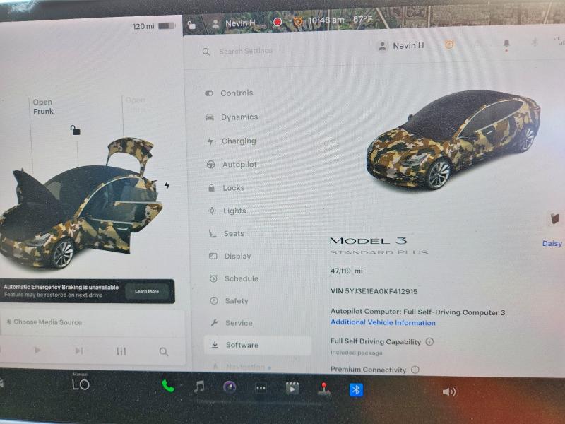 Auction sale of the 2019 Tesla Model 3, vin: 5YJ3E1EA0KF412915, lot number: 78649575