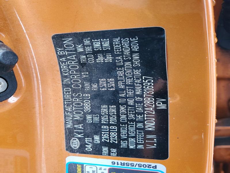 Aukcja sprzedaży 2011 Kia Soul, vin: KNDJT2A28B7316957, numer aukcji: 78542115