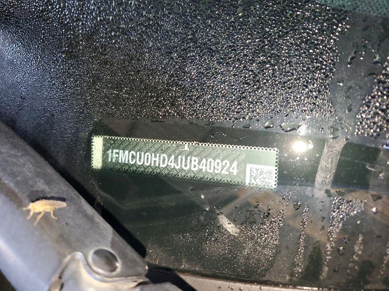 Auction sale of the 2018 Ford Escape, vin: 1FMCU0HD4JUB40924, lot number: 79459155