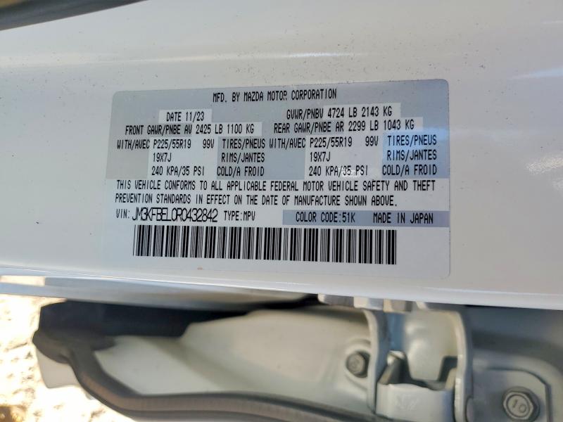 Продажа на аукционе авто 2024 Mazda Cx-5, vin: JM3KFBEL0R0432842, номер лота: 79373665