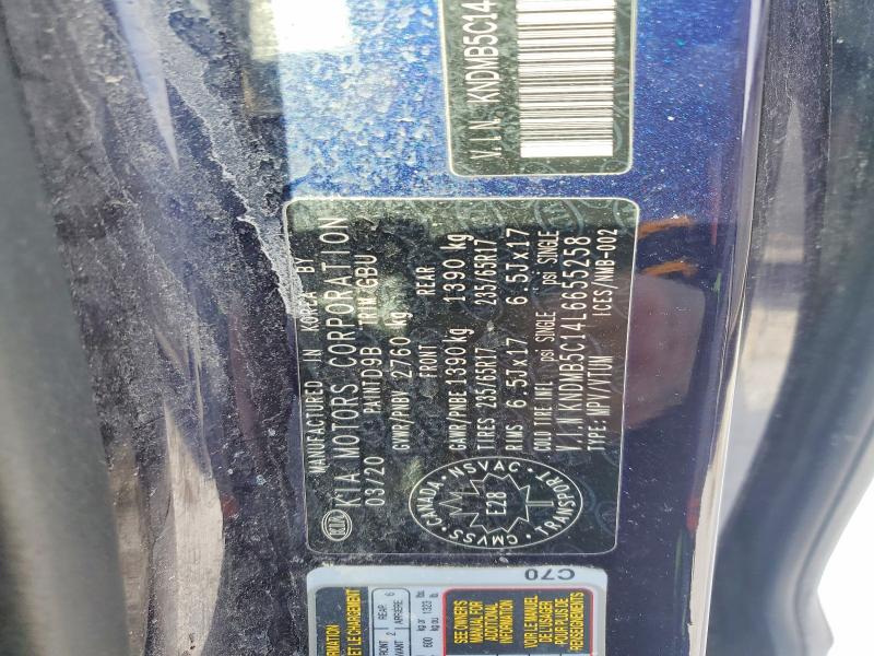 2020 Kia Sedona Lx მანქანა იყიდება აუქციონზე, vin: KNDMB5C14L6655258, აუქციონის ნომერი: 74363405