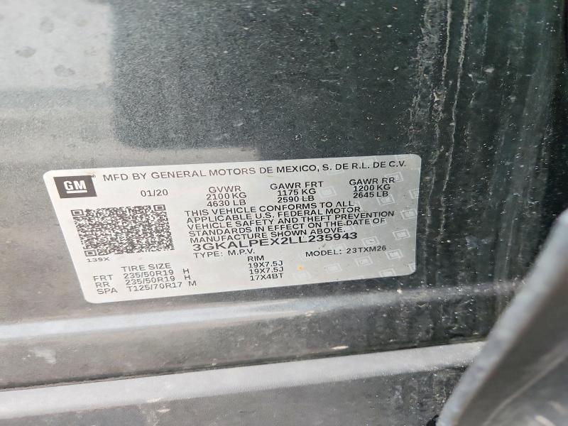 Aukcja sprzedaży 2020 Gmc Terrain, vin: 3GKALPEX2LL235943, numer aukcji: 78291855