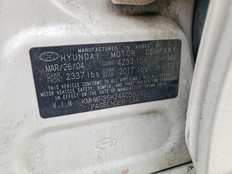 Продажа на аукционе авто 2004 Hyundai Sonata, vin: KMHWF35H24A058292, номер лота: 75495815