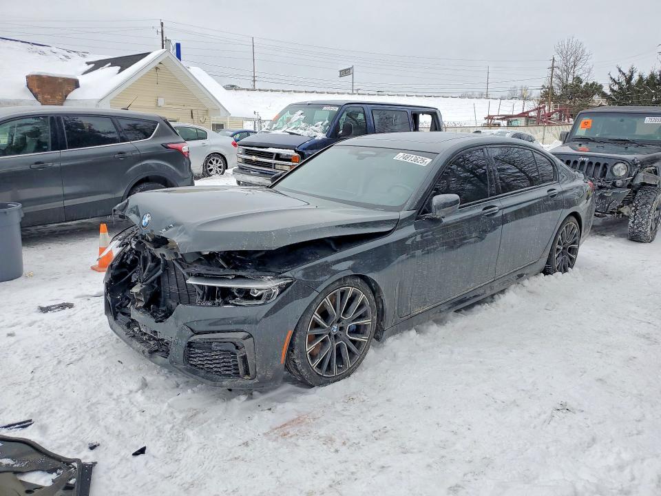 2022 Bmw 750 მანქანა იყიდება აუქციონზე, vin: WBA7U2C04NCJ42848, აუქციონის ნომერი: 74813625