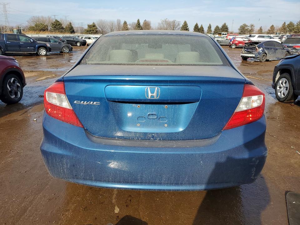 76265615 :رقم المزاد ، 2HGFB2F52CH535125 vin ، 2012 Honda Civic مزاد بيع