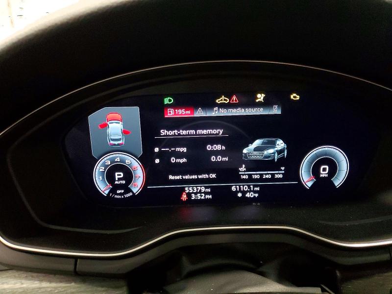 75163485 :رقم المزاد ، WAUCBCF57NA027156 vin ، 2022 Audi A5 مزاد بيع