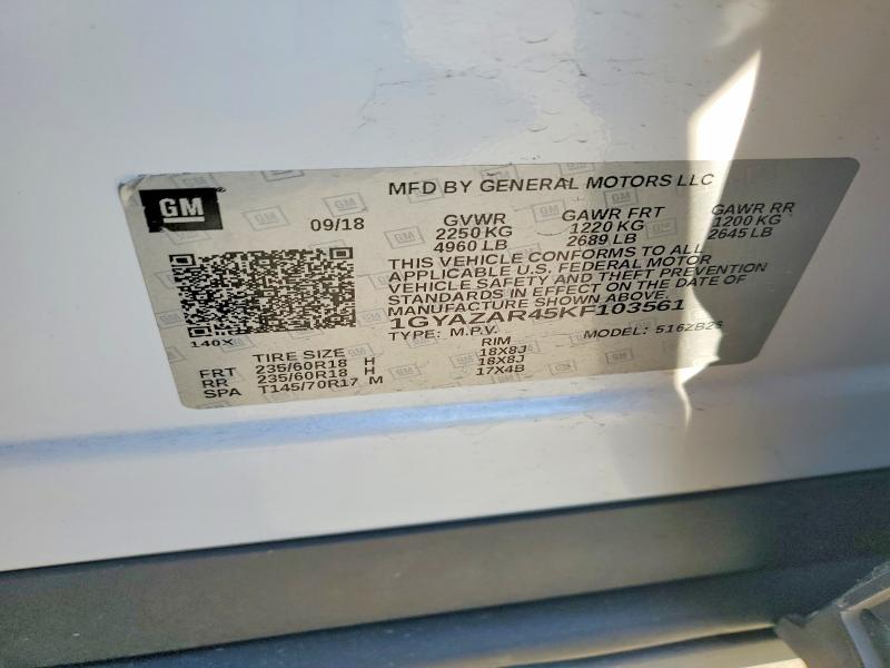 2019 Cadillac Xt4 მანქანა იყიდება აუქციონზე, vin: 1GYAZAR45KF103561, აუქციონის ნომერი: 77374905