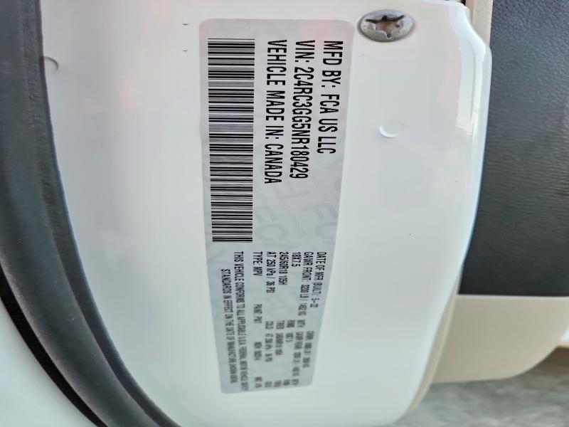 Aukcja sprzedaży 2022 Chrysler Pacifica, vin: 2C4RC3GG5NR180429, numer aukcji: 76666015