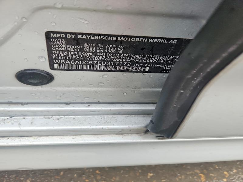 77181105 :رقم المزاد ، WBA6A0C57ED317172 vin ، 2014 Bmw 640 مزاد بيع