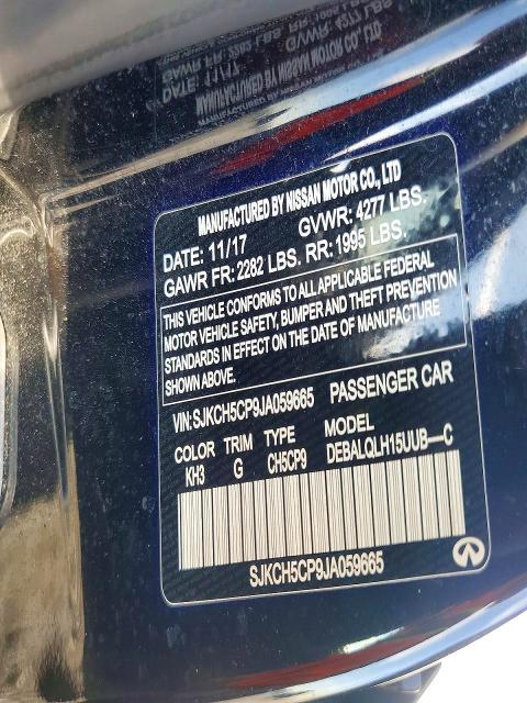 Aukcja sprzedaży 2018 Infiniti Qx30, vin: SJKCH5CP9JA059665, numer aukcji: 77337835