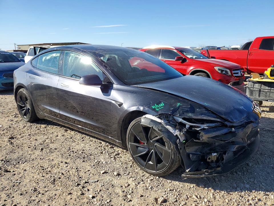 2024 Tesla Model 3 მანქანა იყიდება აუქციონზე, vin: 5YJ3E1ET6RF787428, აუქციონის ნომერი: 76029205